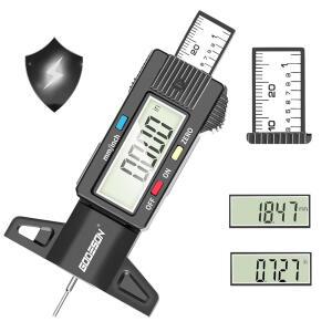 고드슨 디지털 타이어 트레드 깊이 게이지 0-25.4mm 자동차, 측정 모토용 LCD 도구를 갖춘 대형 영국, 디스플레이와 트럭,