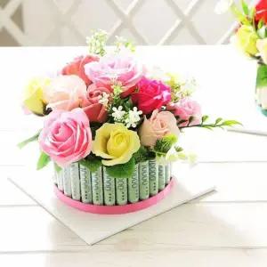 로즈 용돈박스 핑크 돈케이크 생일선물 이벤트