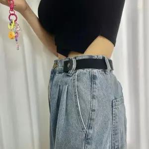 [하프클럽/]탄성 노버클 벨트 프리 블랙 ZF 버클없는