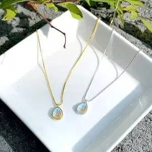 (Silver925) Opal necklace