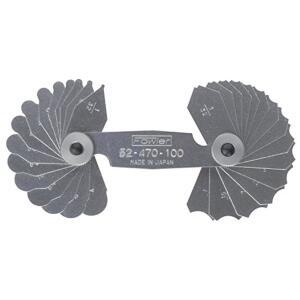 파울러 52-470-110-0, 1mm-7mm 범위의 미터법 반경 게이지 세트