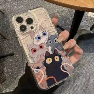 삼성 Xcover5 A24 A15 A23 A35 A55 buddy3 Quantum 2 점프 소프트 보호 쉘 atm130s 용 멋진 고양이 전화