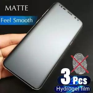 3Pcs 무광택 소프트 하이 겔 필름 삼성 S8 S9 S10 S20 S21 S22 S23 S24 참고 8 9 10 플러스 20 울트라 5G T