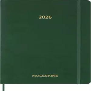 몰스킨 2026 15개월 필수 플래너 소프트 커버 주간 세로 XXL(8.5인치 x 11인치) 머틀 그린 144페이지