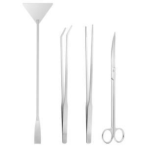 오톰버 아쿠아스케이프 테라리움 4PCS - 도구 긴 키트 핀셋 수족관 용품에는 테라리움용