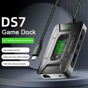 Paiwei DS7 C타입 도킹 스테이션-HD 변환기 USB/HD 고속 Win/iOS 허브 4K 디스플레이
