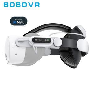 Meta Quest 3 및 호환되는 BOBOVR Pro 배터리 스트랩 확장된 재생 시간 편안한 착용감 향상된 경험