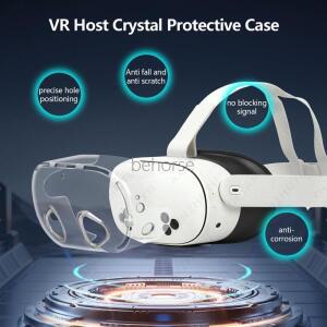 메타 퀘스트 3S VR 쉘 케이스용 투명 보호 커버 헤드셋 충격 방지 액세서리
