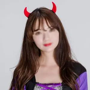 오너클랜 TBZ 간편 축제용품 악마 똑딱이 머리핀 헤어어악세사리 헤어어악세사리 해어핀