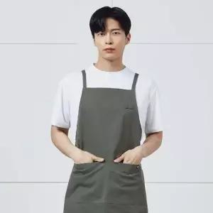 진회색 기본 무지 앞치마 카페 바리스타 식당 서빙 X