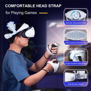 PS VR2용 조절 가능한 헤드 스트랩 편안한 감압 교체 경험 긴 게임용 패딩 강화