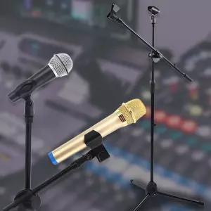 버스킹 연주회 마이크 스탠드 트윈 마이크 거치대 마이크거치대