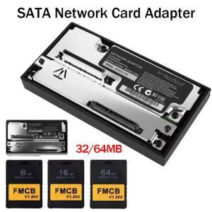 PS2 플레이 스테이션 지방 콘솔 용 SATA 인터페이스 네트워크 카드 어댑터 HDD Sata 소켓 ( McBoot V1.966