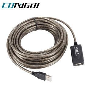 15M/10M/5M USB 2.0 연장 케이블 고속 남성-여성 코드 와이어 어댑터 (PC 노트북 키보드 용)