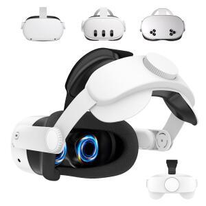 Oculus Quest 3/3S와 호환되는 헤드밴드 VR 액세서리 향상된 편안함을 위한 교체 가능한 조절 엘리트