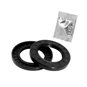 예환루 TC 17mm X 2PCS 블랙 더블 립 씰 니트릴 고무 커버 스프링 베어링 샤프트 장착