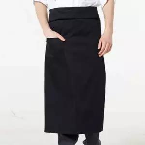 블랙 94x83 허리 커버 앞치마 식당 하프 반앞치마 업