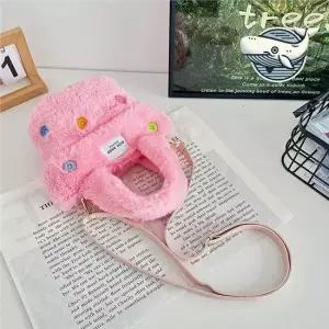 컬러 단추 포인트 인조퍼 크로스백 숄더백 여성토드백 쇼퍼백 여성토트백 스퀘어토트백