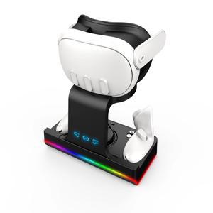 메타 퀘스트 3 충전 도크 VR 그립 마그네틱