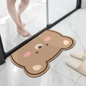 빨아쓰는 캐릭터 규조토 발매트 미끄럼방지 매트 주방발매트 욕실매트 (WDC108D)