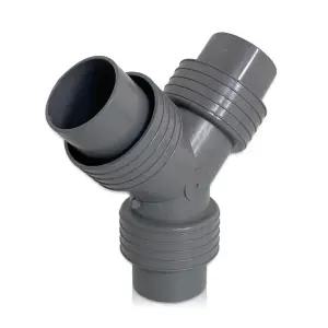 씽크대 배수호스 연결구(38mm 대 Y자형) 호스연장 (W95CD64)