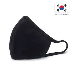 국내생산 순면 위생마스크/ 면마스크/ 3D입체마스크 블랙마스크 입체마스크 (W6410CB)