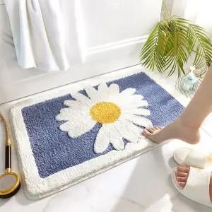빅데이지 사각 발매트 3color 소 40x60 미니러그 데이지 플라워 (WDE6812)