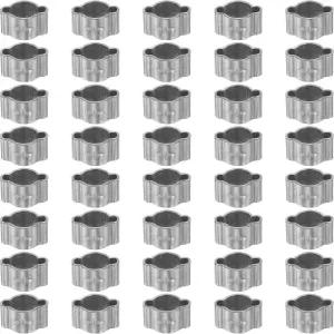 하핑턴 40pcs 더블 이어 호스 클램프 57mm 304 스테인리스 스틸 O 클립 연료 라인 파이프 튜브 피팅