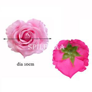Spilewka 2pcs 10x6cm 하트 모양 장미 비누 꽃 DIY 수제 꽃다발 발렌타인 데이 선물 상자 홈 데코라 인공
