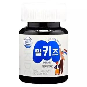키즈랩스 밀키즈 초유 단백 1000mg x 30정