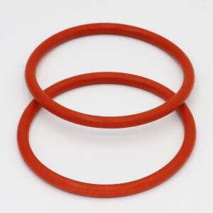 식품 등급 빨간색 실리콘 오일 도장 O링 가스켓  100x4 (OD x 두께) 4mm 두께  5 개