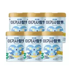 T 남양 아기사랑 수 캔분유 800g 3단계 6캔