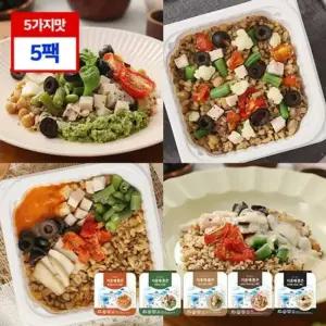 푸드씽크 지중해품은 통곡물 저당 도시락 5팩
