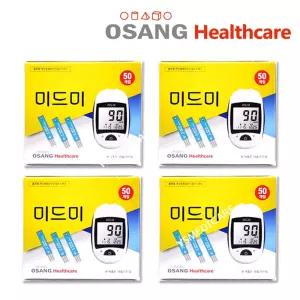 미드미 혈당 시험지 4박스 200매 유효기간 25년 5월 당 당뇨 검사지 체크지