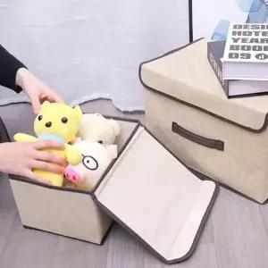 [하프클럽/]리빙박스 수납함 정리함 상자 패브릭