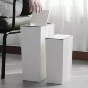 [하프클럽/셀러허브]화이트 디자인 스윙휴지통 휴지통