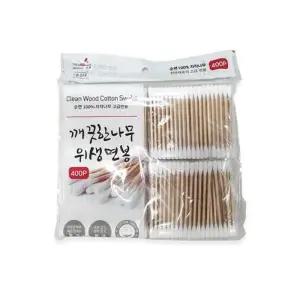 [룽스_62]대용량 나무스틱 귀청소 일회용 나무 처리 400p