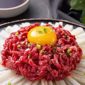 국내산 소고기 1등급 육회 250g x 2팩+소스 2팩