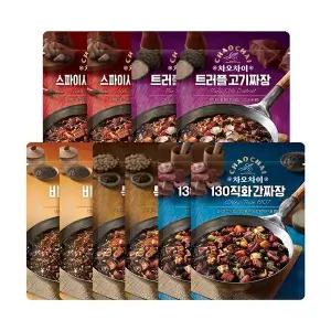차오차이 레토르트 짜장 혼합 5종, 180g, 10개입, 1세트