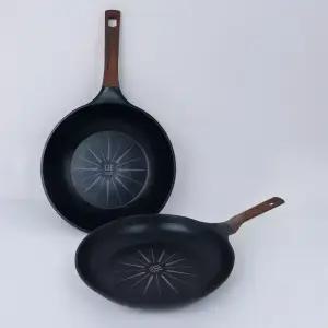 키친아트 IH 인덕션 후라이팬+궁중팬 28cm 세트