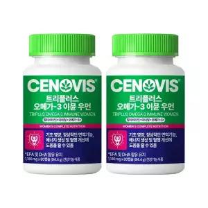 세노비스 트리플러스 멀티비타민 오메가3 이뮨 여성 80캡슐, 2개