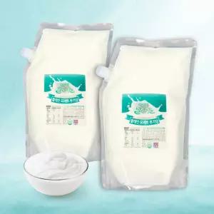밀크아트 수제요거트 플레인요거트 2000ml 2팩 [무가당]