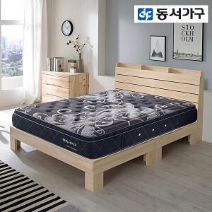 [동서가구] 히노끼 편백나무 프리미엄형 원목침대 묶음딜 (고급 매트리스 포함) /침대프레임/9존독립/