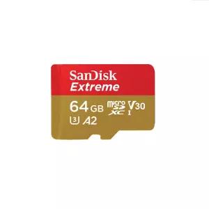샌디스크 MicroSDXC Class10 Extreme 64GB SQXAH 4K마이크로SD카드 메모리카드 블랙박스 홈카메라 액션캠 휴대폰 口