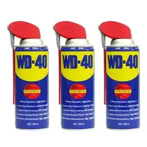 대용량 방청제 WD40 녹방지 윤활 습기 기름때 제거 다목적 윤활유 WD-40SS 450ml 3개
