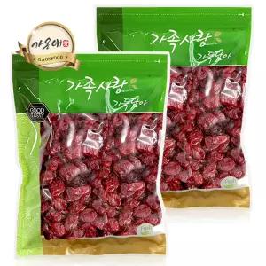 [가온애] 건크랜베리 500g x2팩 / 크랜베리 크린베리 크렌베리 건크랜베리1kg 건과 건과류 견과 견과류