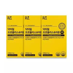 닥터필 프로폴리스&이뮨 프로 필름형 고함량 호주산 항산화 꿀영양제 수용성 플라보노이드 필름영양제 30매 3개