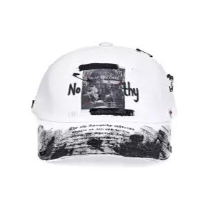 [블랙블론드]BBD No Sympathy Graffiti Logo Cap (White)