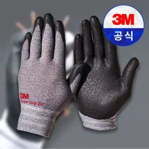 3M 슈퍼그립 200 장갑 터치기능 작업장갑 코팅 반코팅 면