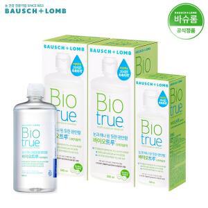 [바슈롬][공식] 바이오트루 렌즈세척액  500ml x2개 + 120ml x1개